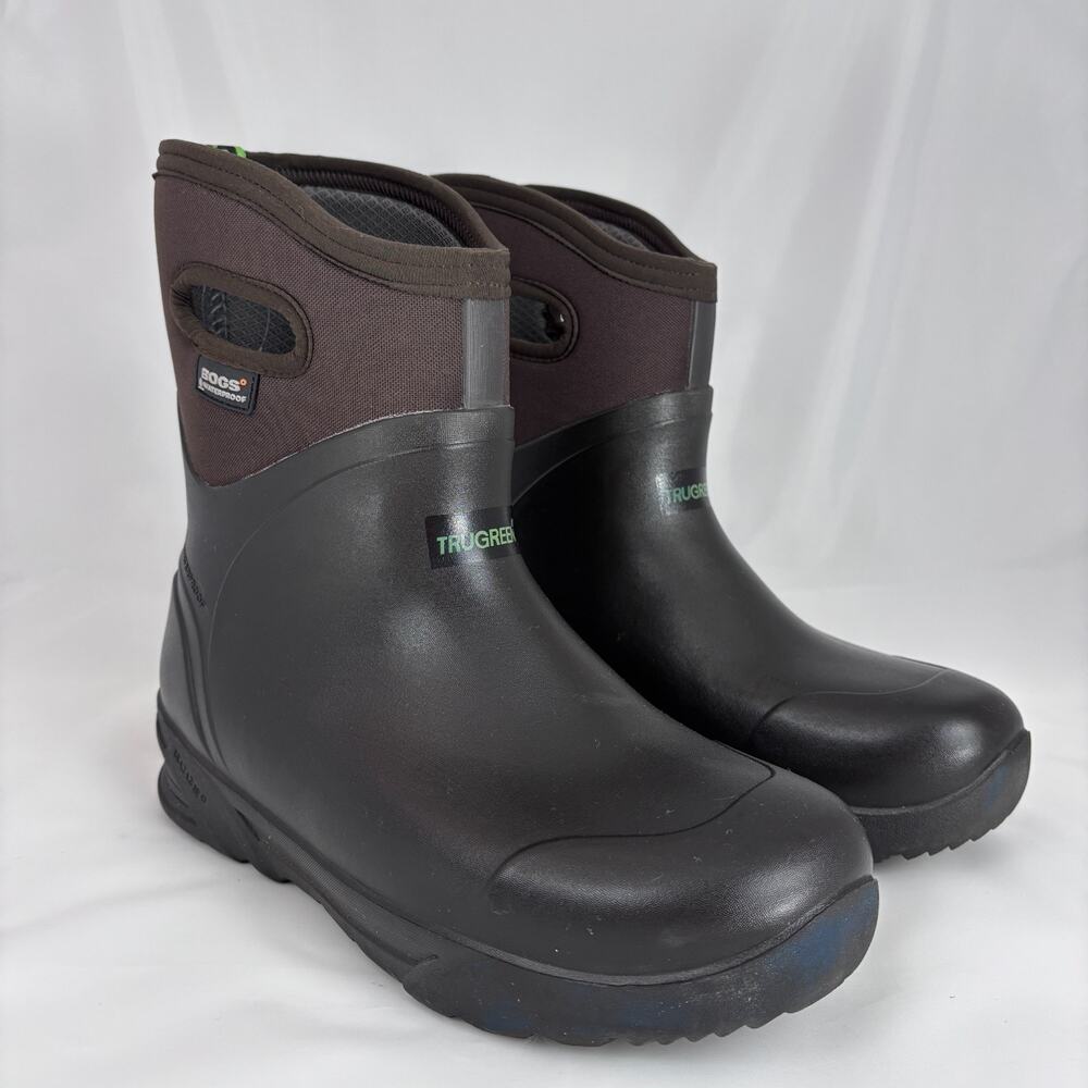 Bogs M TG SOFT TOE Boots Mens 10 Trugreen Everdry Neo-Tech Black Waterproof